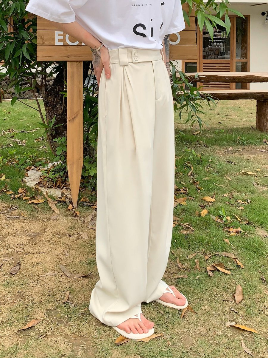 韓国ファッション SELCA-Belt Design High West Slacks-mselca2023aw35-02