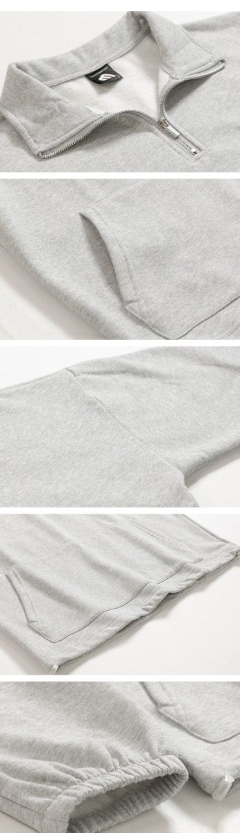 韓国ファッション SELCA-Half zip trainer-mselca2023aw374-05