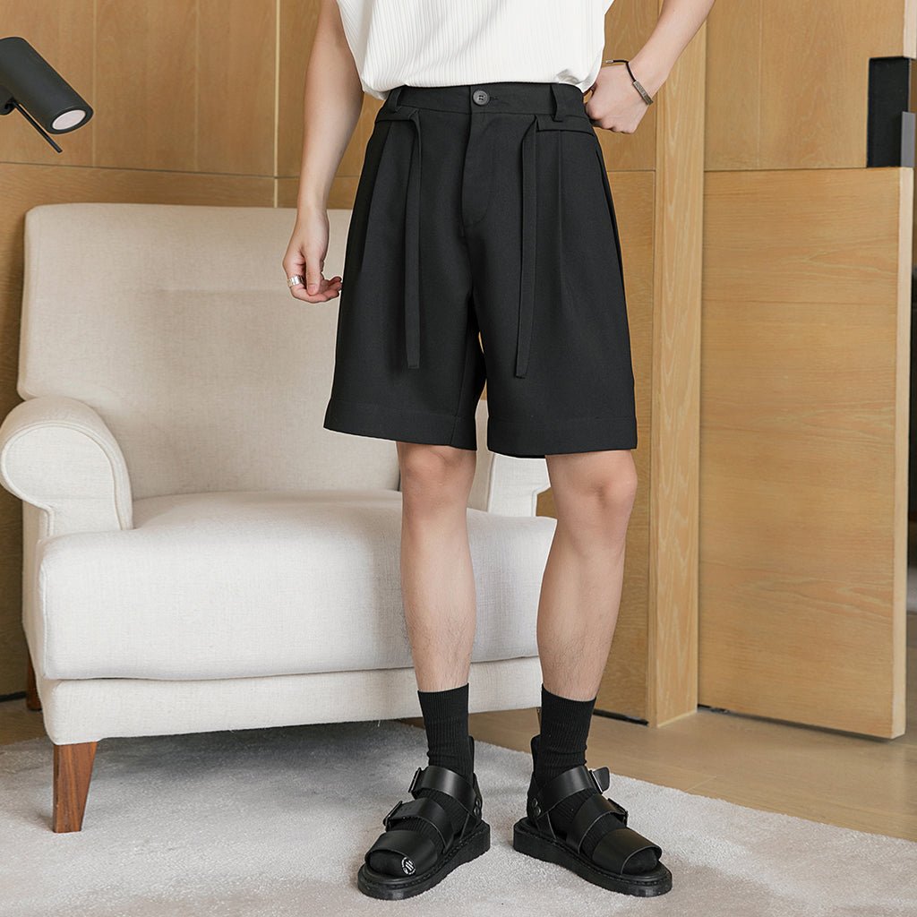 韓国ファッション SELCA-High waist short slacks-mselca2023aw389-04