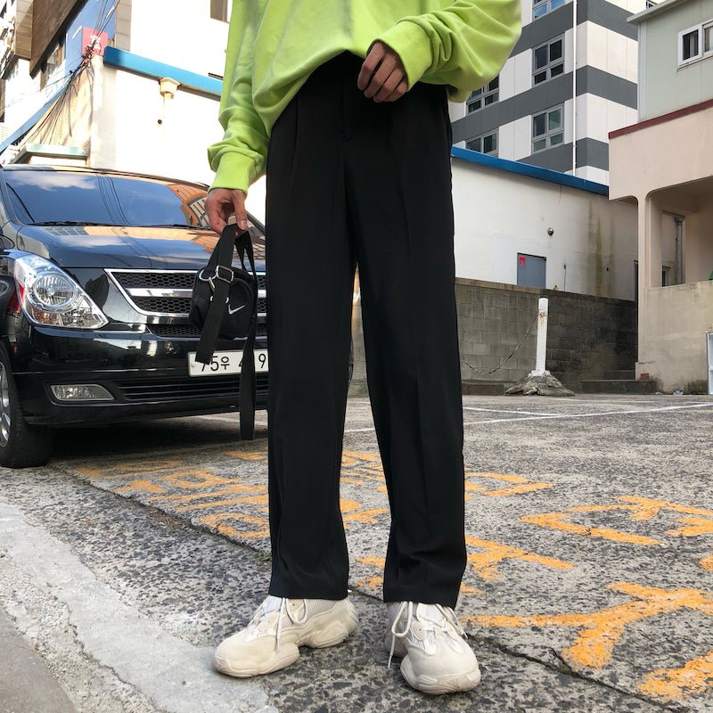 韓国ファッション SELCA-High waist slacks-mselca2023aw390-02