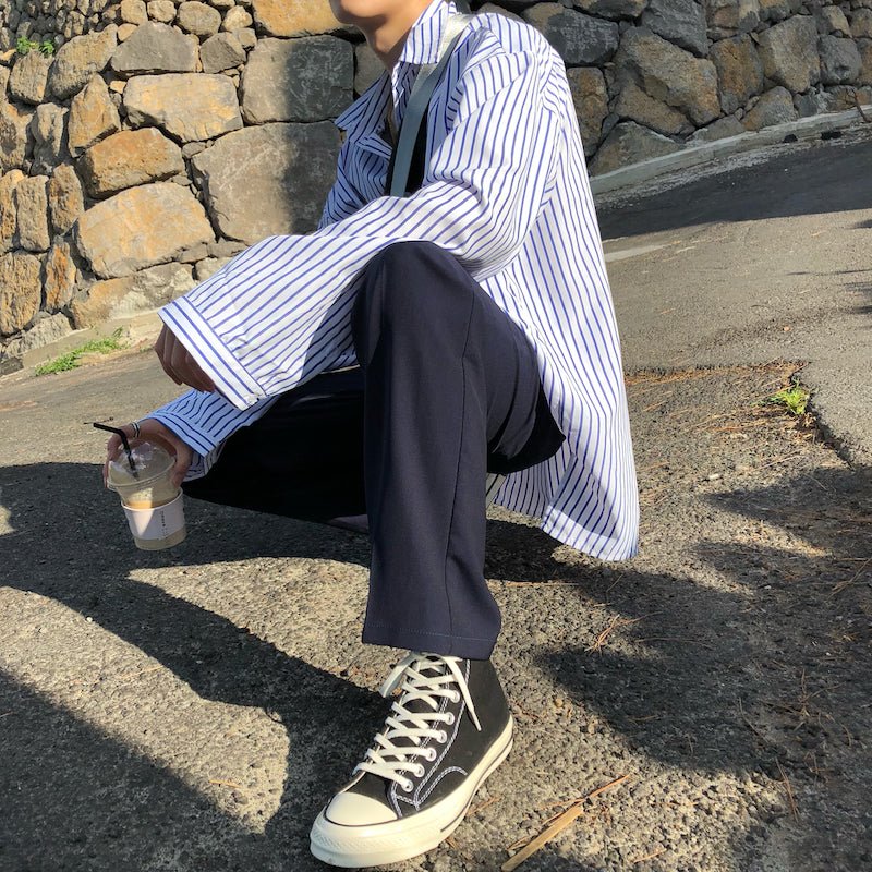 韓国ファッション SELCA-High waist slacks-mselca2023aw390-05