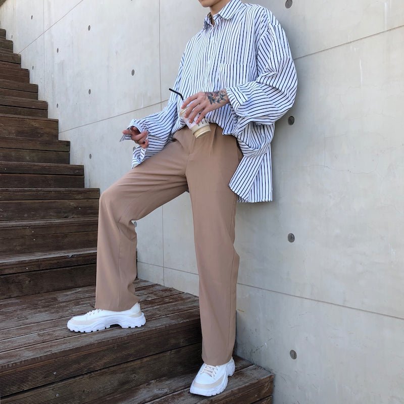 韓国ファッション SELCA-High waist slacks-mselca2023aw390-07