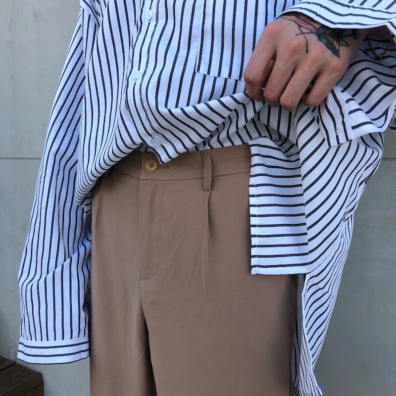 韓国ファッション SELCA-High waist slacks-mselca2023aw390-08