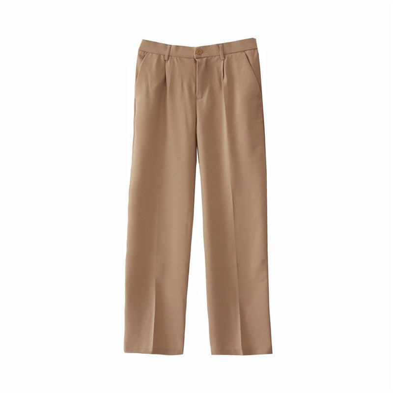 韓国ファッション SELCA-High waist slacks-mselca2023aw390-011