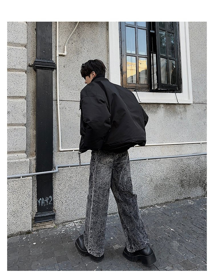 韓国ファッション SELCA-High waist straight denim pants-mselca2023aw391-03