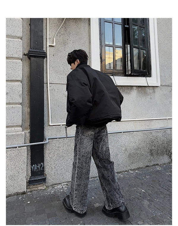 韓国ファッション SELCA-High waist straight denim pants-mselca2023aw391-03