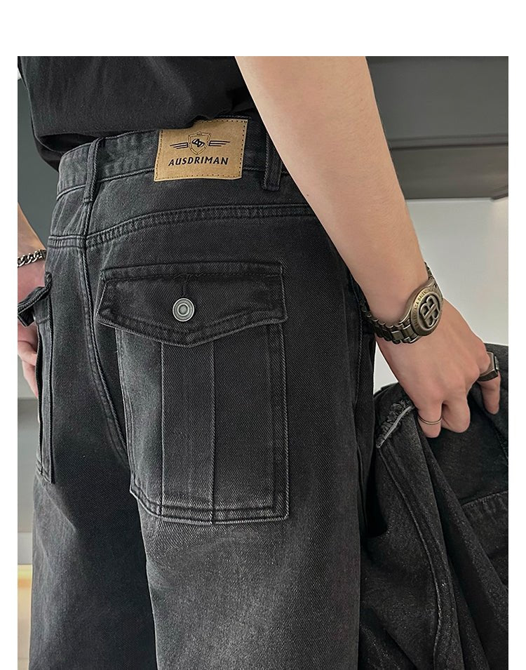 韓国ファッション SELCA-High waist straight denim pants-mselca2023aw391-09