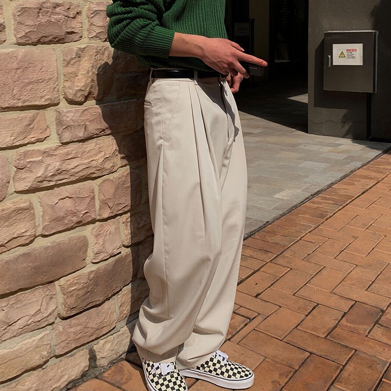 韓国ファッション SELCA-High waist straight slacks-mselca2023aw399-07