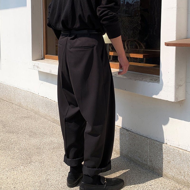 韓国ファッション SELCA-High waist straight slacks-mselca2023aw399-04