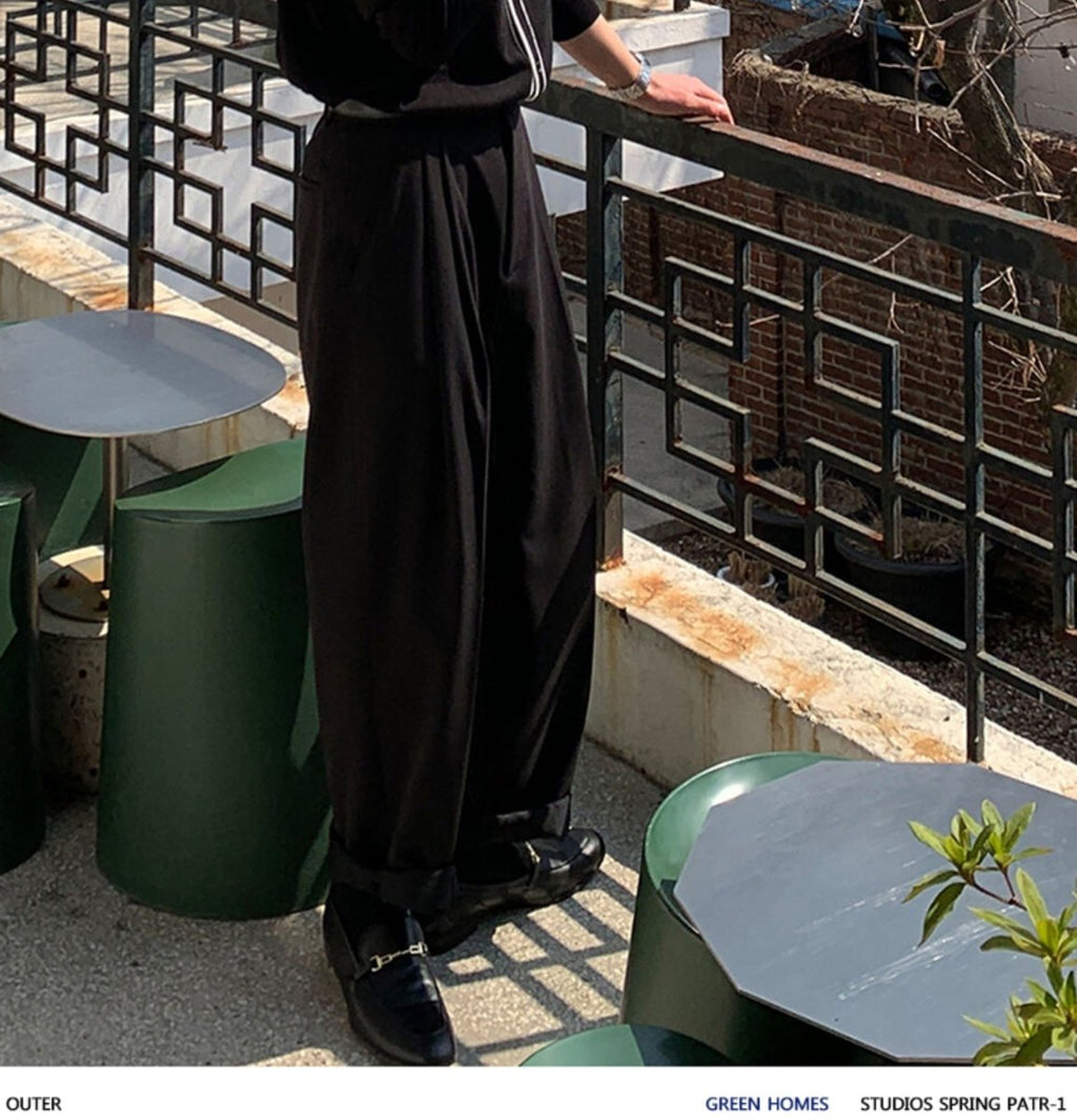韓国ファッション SELCA-High waist straight slacks-mselca2023aw399-06