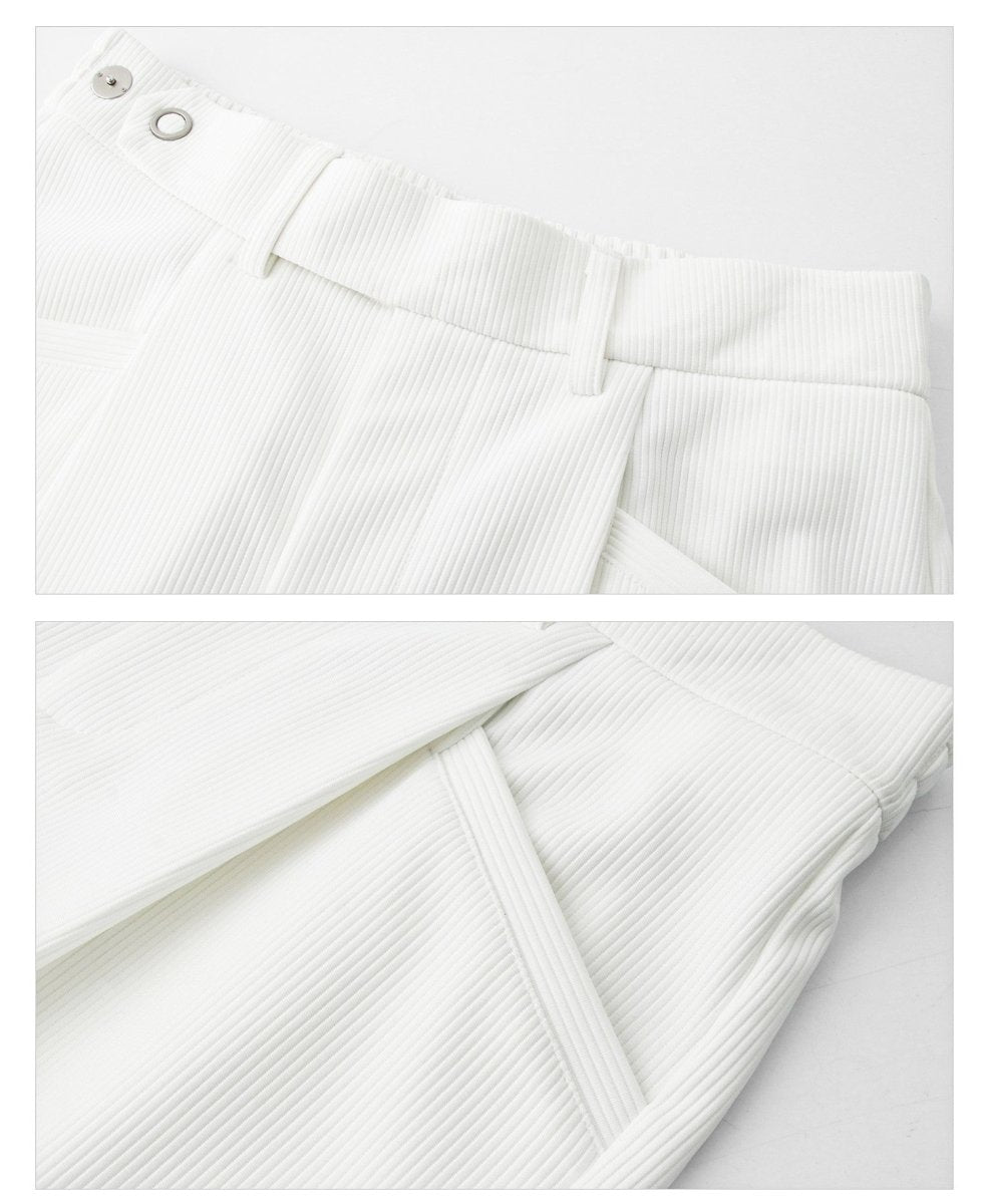 韓国ファッション SELCA-High waist straight slacks-mselca2023aw399-010