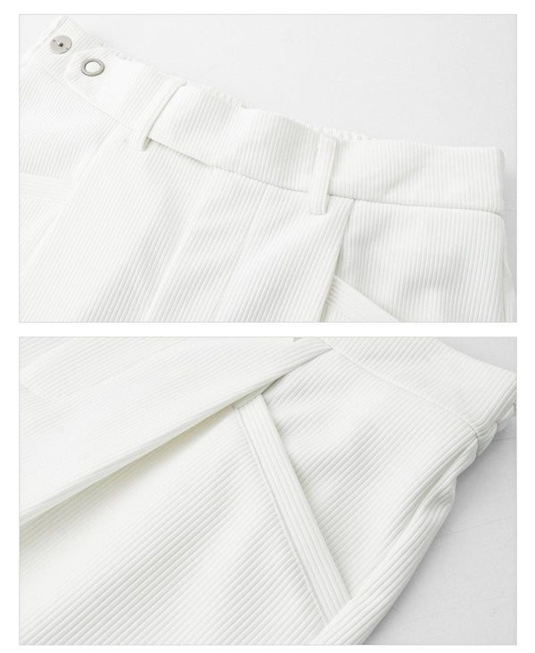 韓国ファッション SELCA-High waist straight slacks-mselca2023aw399-010