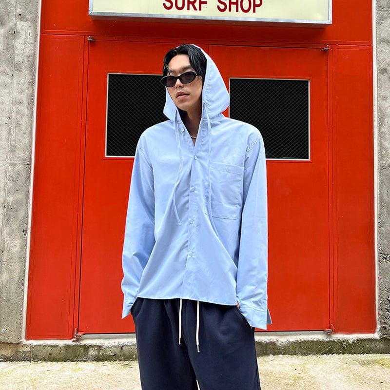 韓国ファッション SELCA-Hooded shirt-mselca2023aw405-03