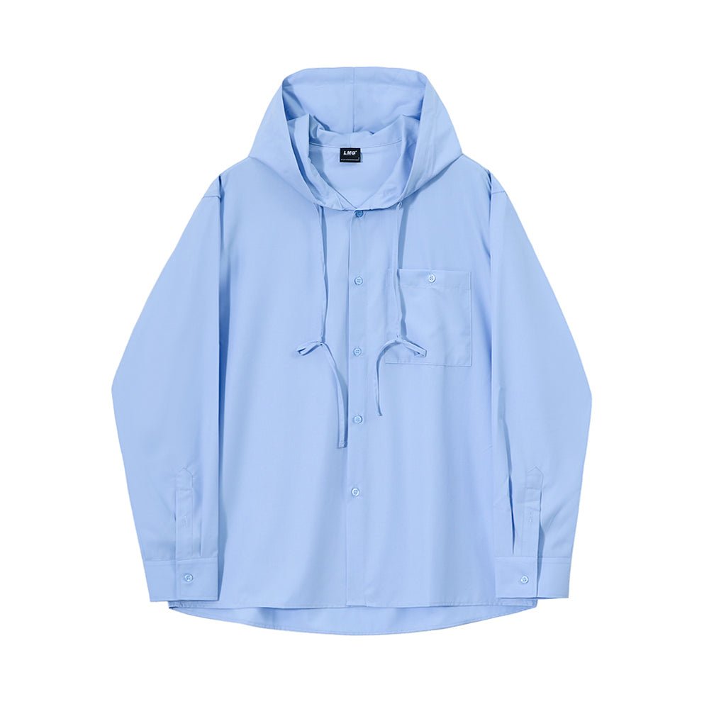 韓国ファッション SELCA-Hooded shirt-mselca2023aw405-01