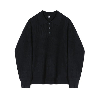 韓国ファッション SELCA-Knit Polo Sweat-mselca2023aw422-06