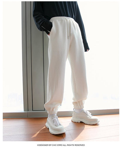 韓国ファッション SELCA-Knit sweat pants-mselca2023aw424-08