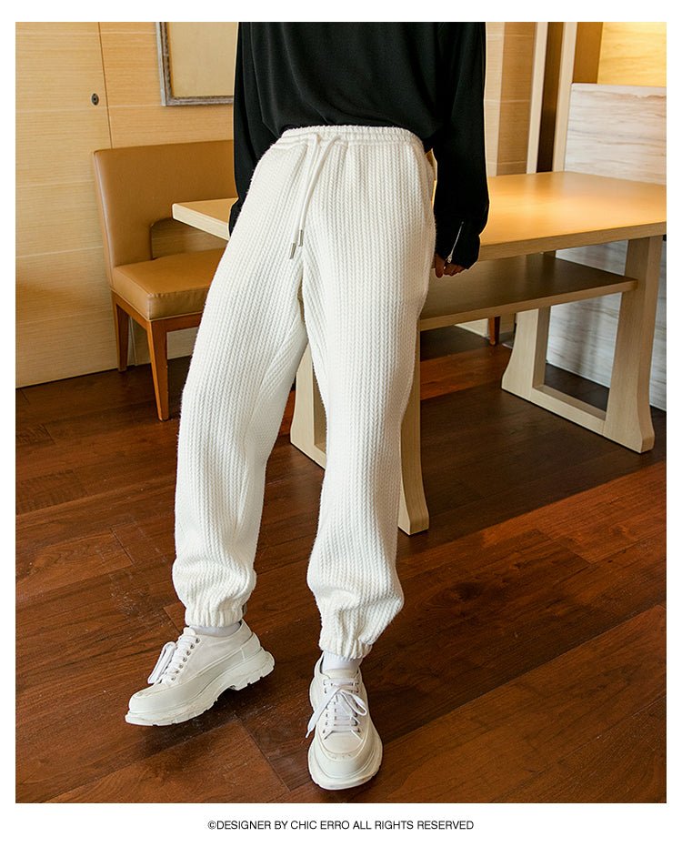 韓国ファッション SELCA-Knit sweat pants-mselca2023aw424-07