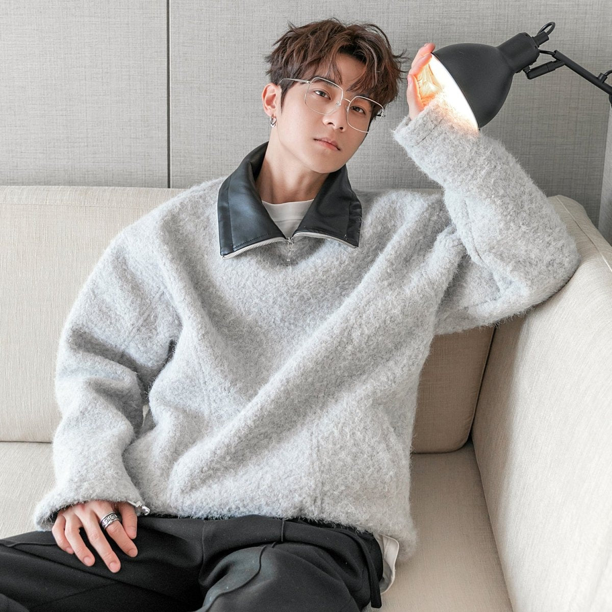 韓国ファッション SELCA-Knit sweat pullover-mselca2023aw425-02