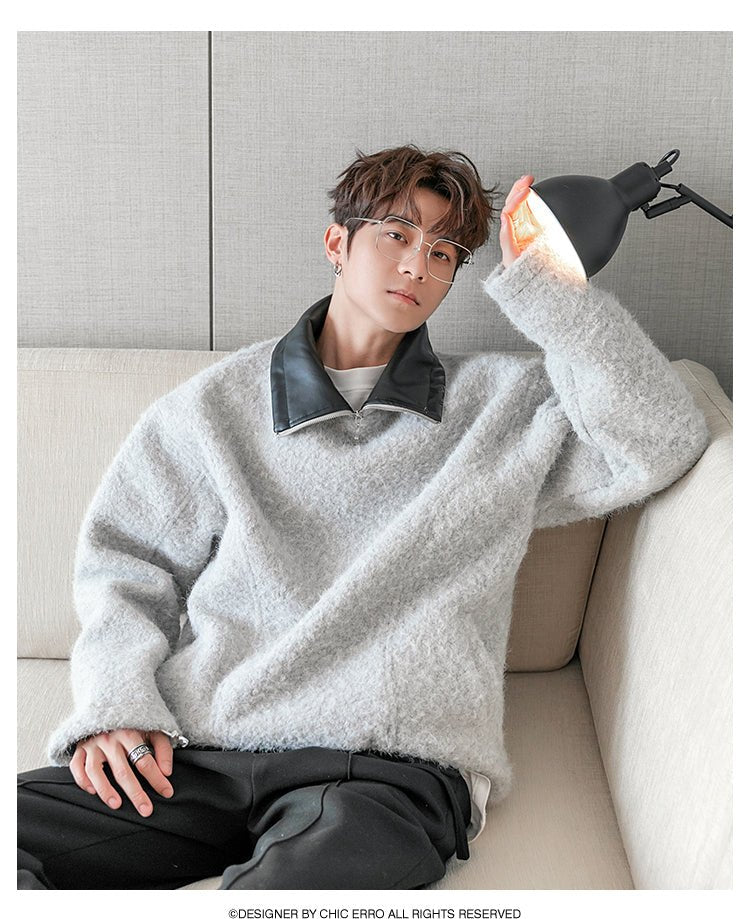 韓国ファッション SELCA-Knit sweat pullover-mselca2023aw425-09