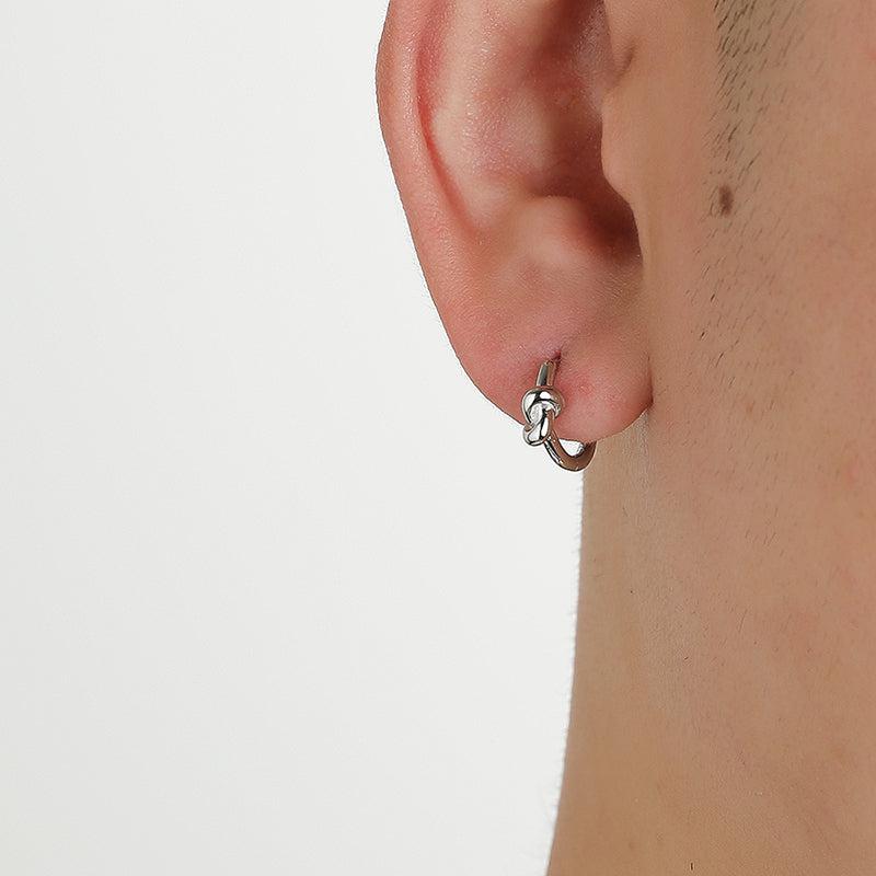 韓国ファッション SELCA-Knotted Hoop Earrings-mselca2023aw430-06