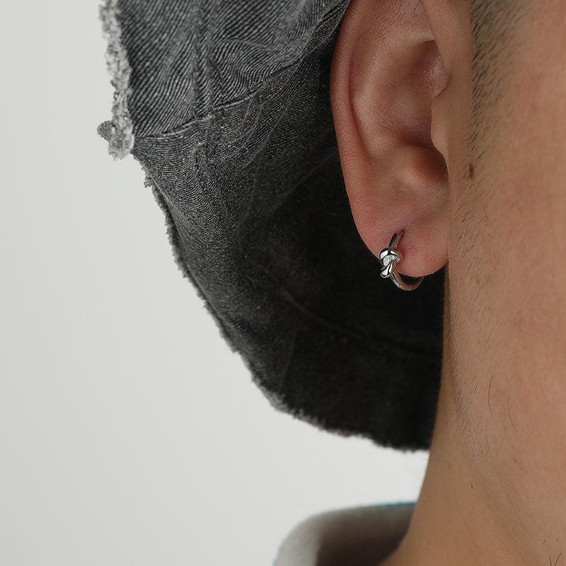 韓国ファッション SELCA-Knotted Hoop Earrings-mselca2023aw430-03