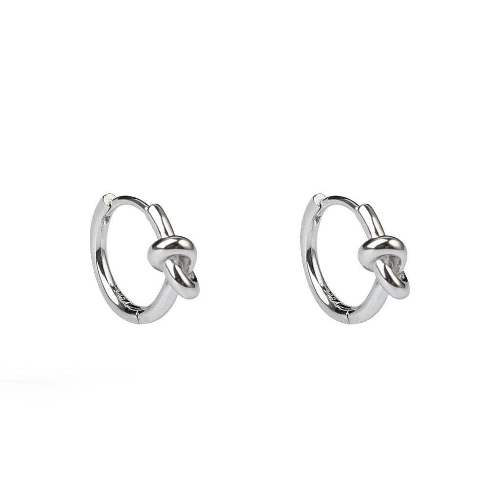 韓国ファッション SELCA-Knotted Hoop Earrings-mselca2023aw430-01
