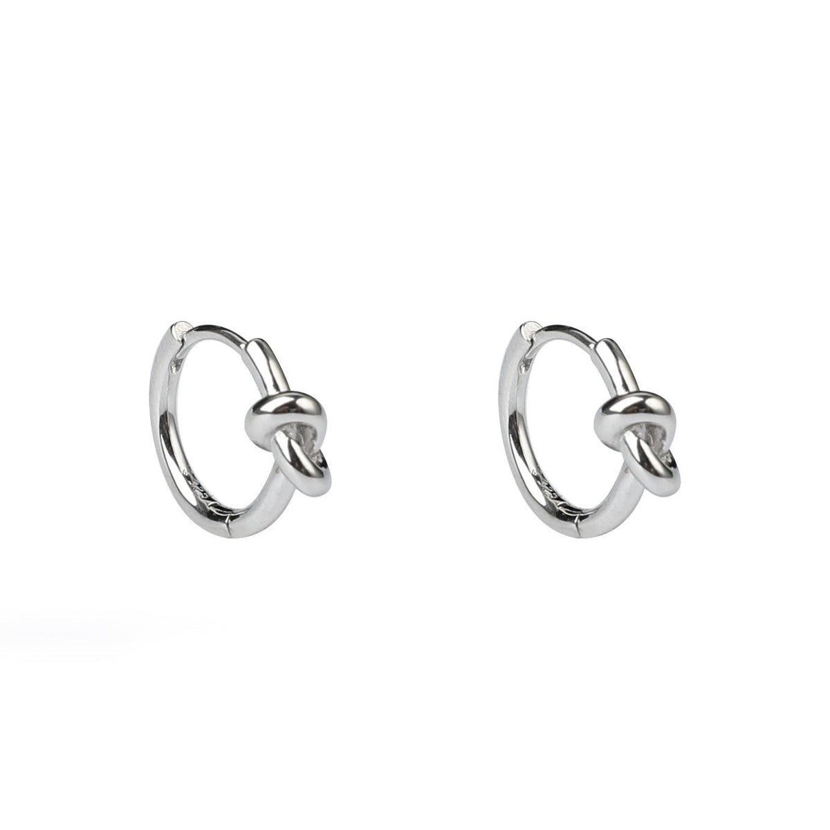 韓国ファッション SELCA-Knotted Hoop Earrings-mselca2023aw430-01