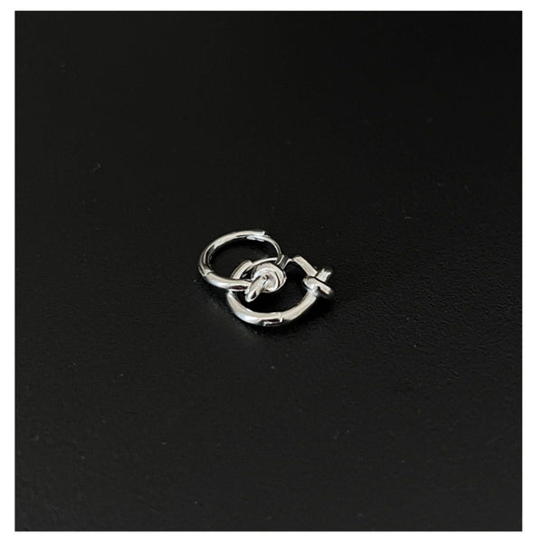 韓国ファッション SELCA-Knotted Hoop Earrings-mselca2023aw430-05