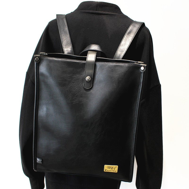 韓国ファッション SELCA-Large -capacity leather backpack-mselca2023aw433-03