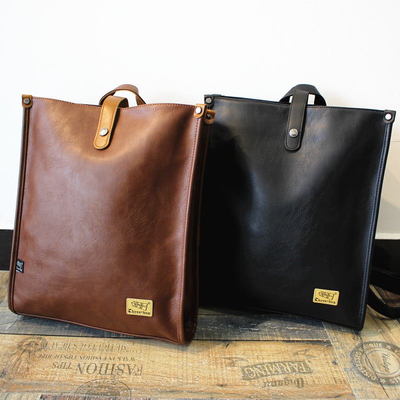 韓国ファッション SELCA-Large -capacity leather backpack-mselca2023aw433-05