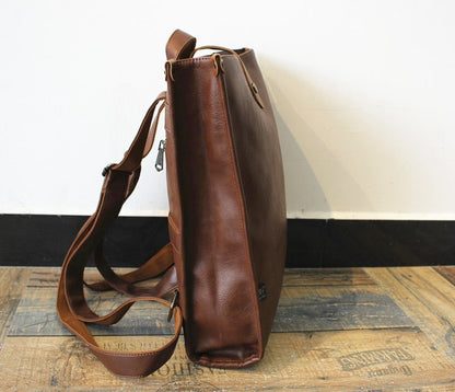 韓国ファッション SELCA-Large -capacity leather backpack-mselca2023aw433-06