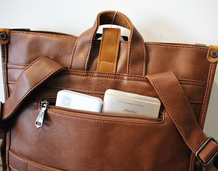 韓国ファッション SELCA-Large -capacity leather backpack-mselca2023aw433-08