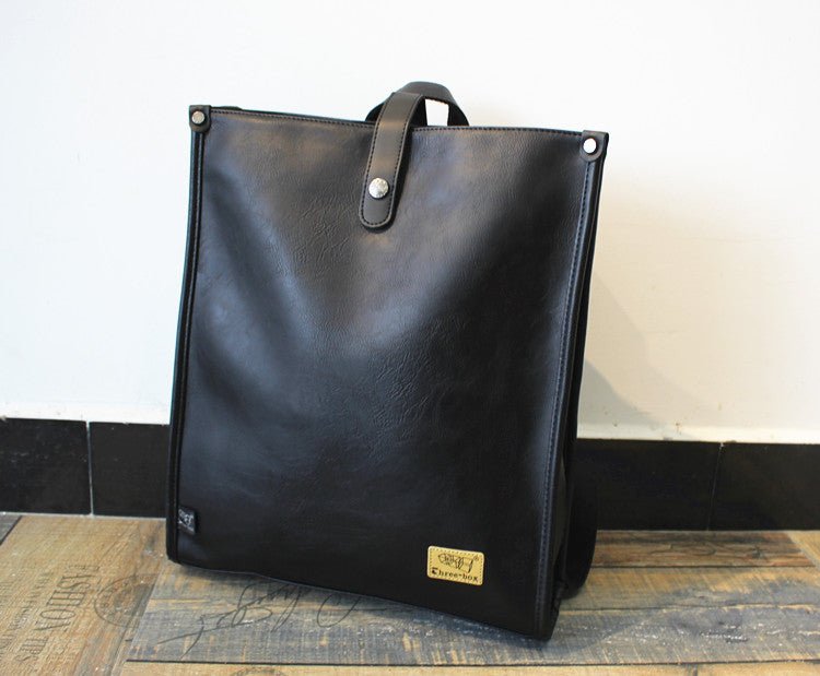 韓国ファッション SELCA-Large -capacity leather backpack-mselca2023aw433-01