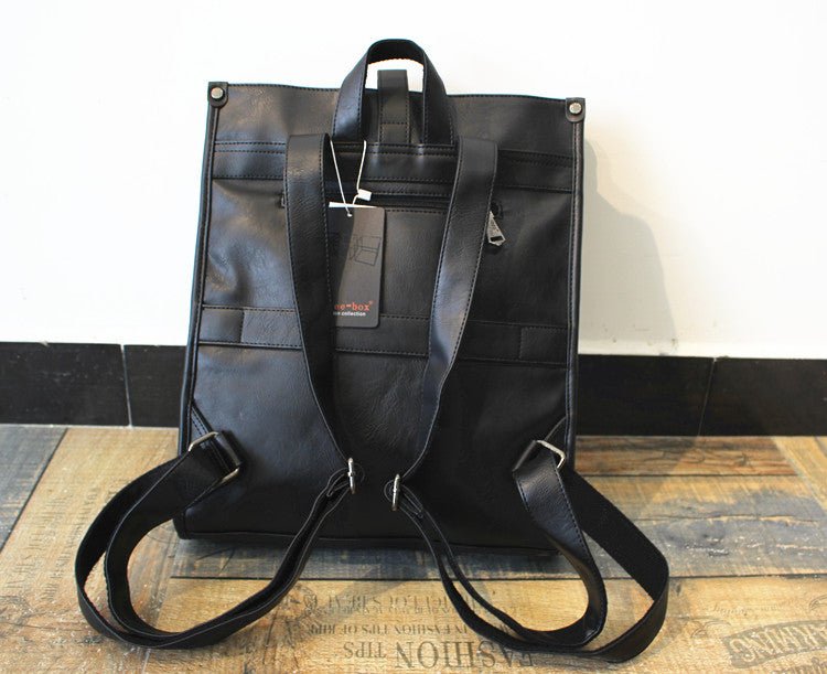 韓国ファッション SELCA-Large -capacity leather backpack-mselca2023aw433-013