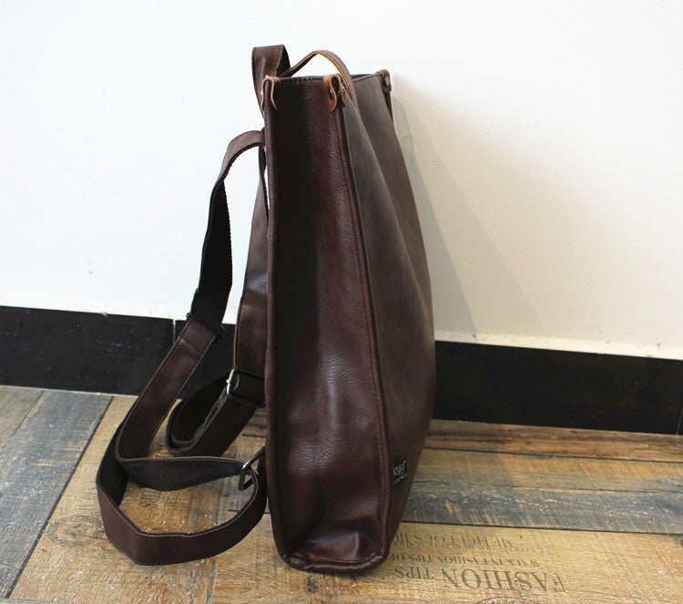 韓国ファッション SELCA-Large -capacity leather backpack-mselca2023aw433-014