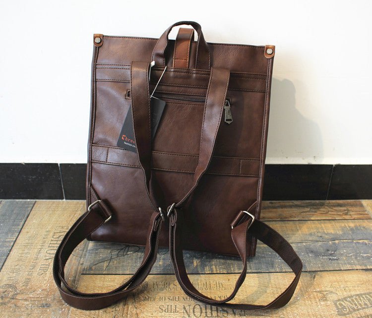 韓国ファッション SELCA-Large -capacity leather backpack-mselca2023aw433-015