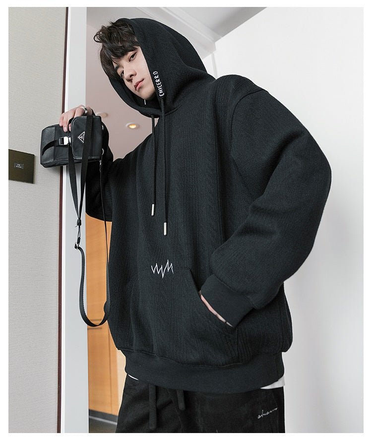 韓国ファッション SELCA-Layered style hoody-mselca2023aw436-04