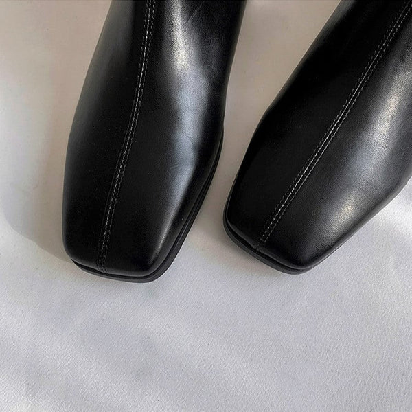 韓国ファッション SELCA-Leather boots-mselca2023aw438-03