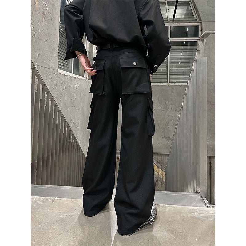 韓国ファッション SELCA-Black Car Goopants-mselca2023aw43-04