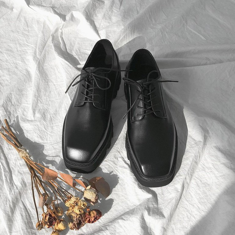 韓国ファッション SELCA-Leather shoes-mselca2023aw445-05