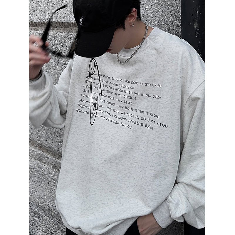 韓国ファッション SELCA-Letter print long sleeve sweatshirt-mselca2023aw449-02