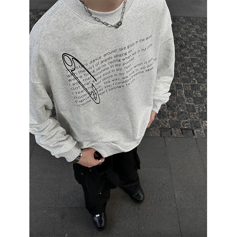 韓国ファッション SELCA-Letter print long sleeve sweatshirt-mselca2023aw449-03