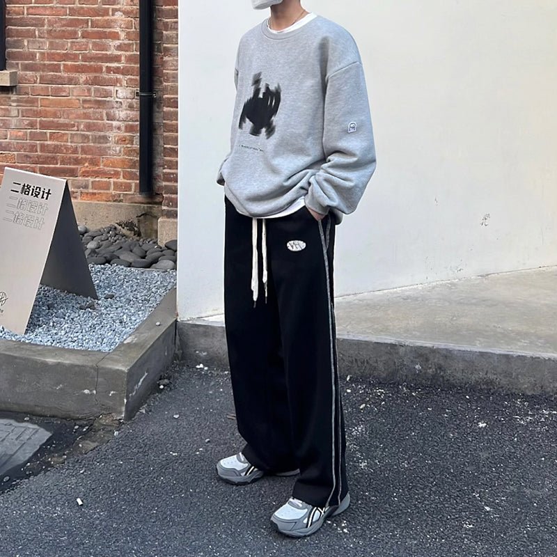 韓国ファッション SELCA-Line wide leg pants-mselca2023aw457-02