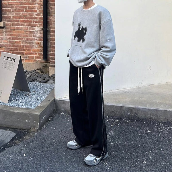 韓国ファッション SELCA-Line wide leg pants-mselca2023aw457-02
