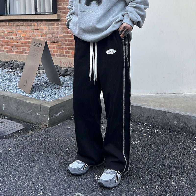 韓国ファッション SELCA-Line wide leg pants-mselca2023aw457-03