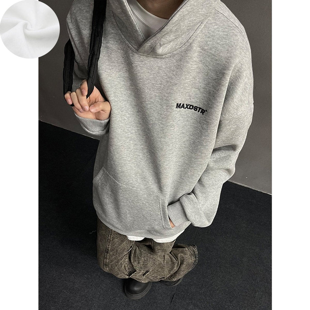 韓国ファッション SELCA-Logo Kangaroo Pocket Parker or-mselca2023aw459-010
