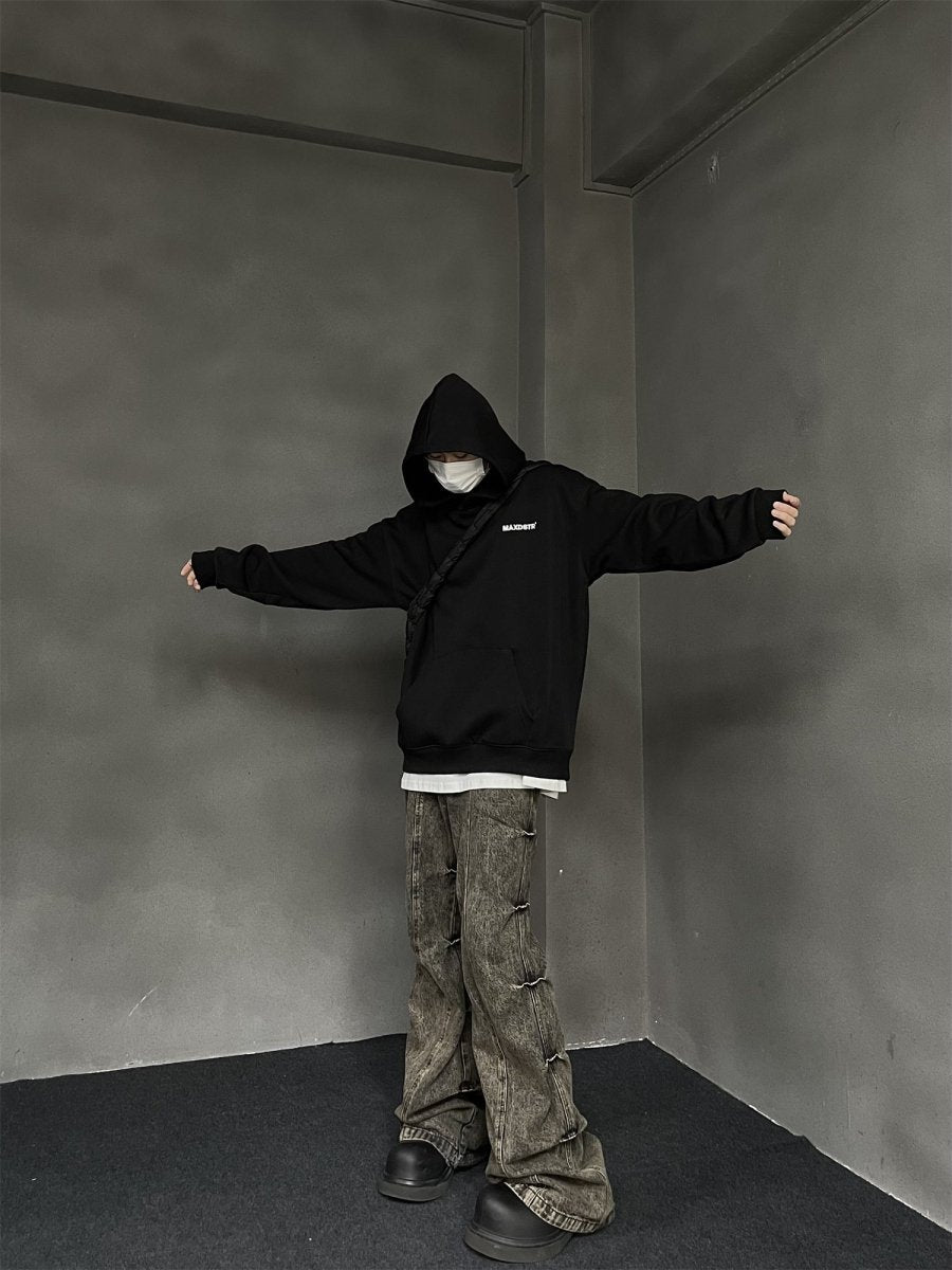 韓国ファッション SELCA-Logo Kangaroo Pocket Parker or-mselca2023aw459-06