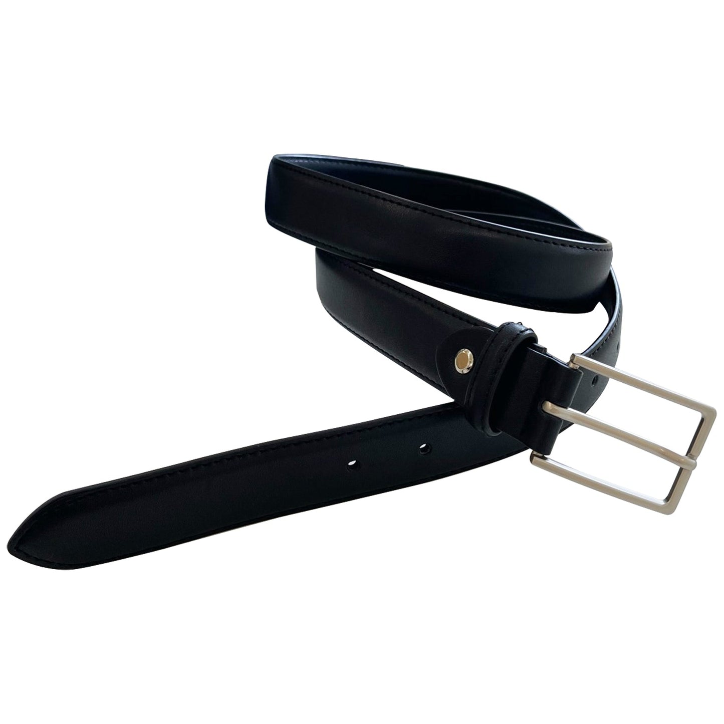 韓国ファッション SELCA-Black Leather Belt-mselca2023aw45-07