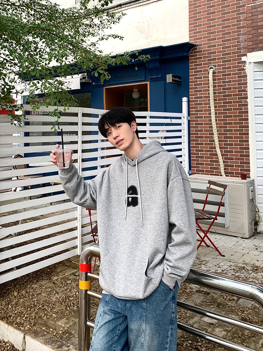 韓国ファッション SELCA-Logo print hoodie-mselca2023aw462-08