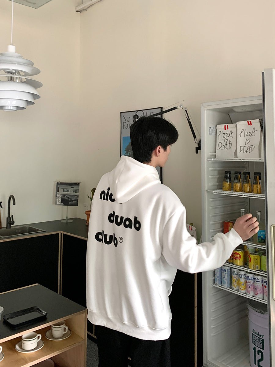 韓国ファッション SELCA-Logo print hoodie-mselca2023aw462-03